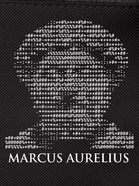 Marcus Aurelius ASCII-Kunst