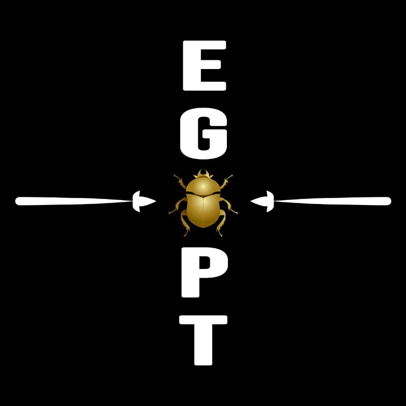 Carabée d’Égypte Hyroglyphes Pyramide du Nil Égyptiens