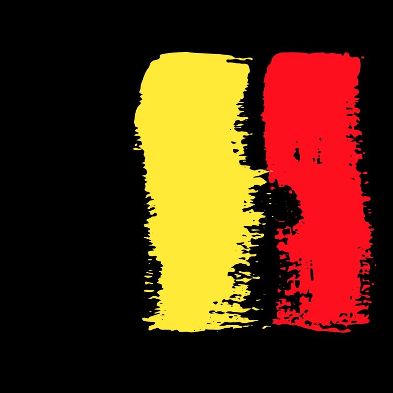 Drapeau de la Belgique Drapeau belge vintage Look usé