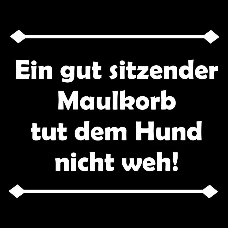 Ein gut sitzender Maulkorb tut dem Hund nicht weh