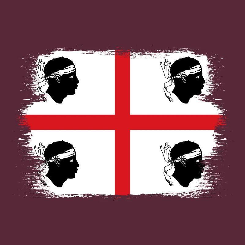 Drapeau de la Sardaigne Drapeau sarde Drapeau de la Sardaigne