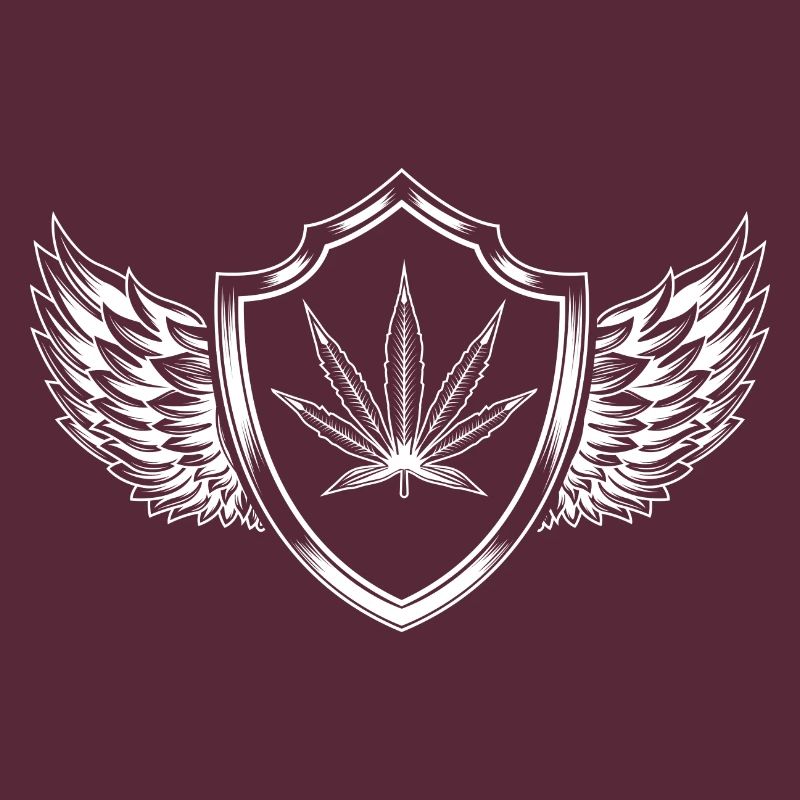 Hemp Leaf Crest Cannabis