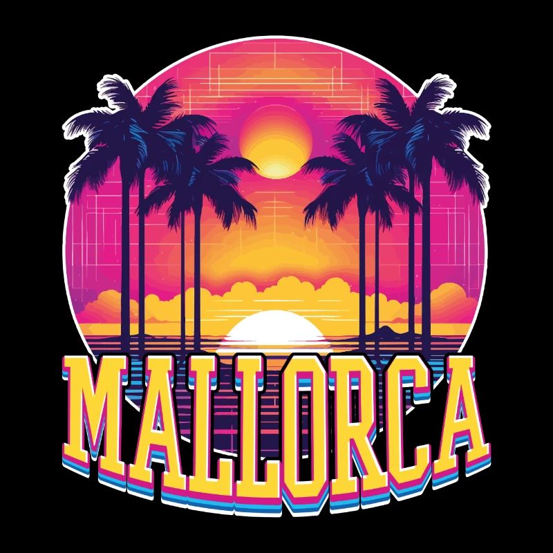 Majorque Espagne Île d’été Palmiers Beach Party
