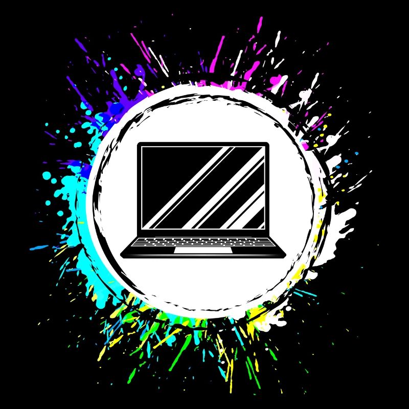 Laptop Symbol Bunt