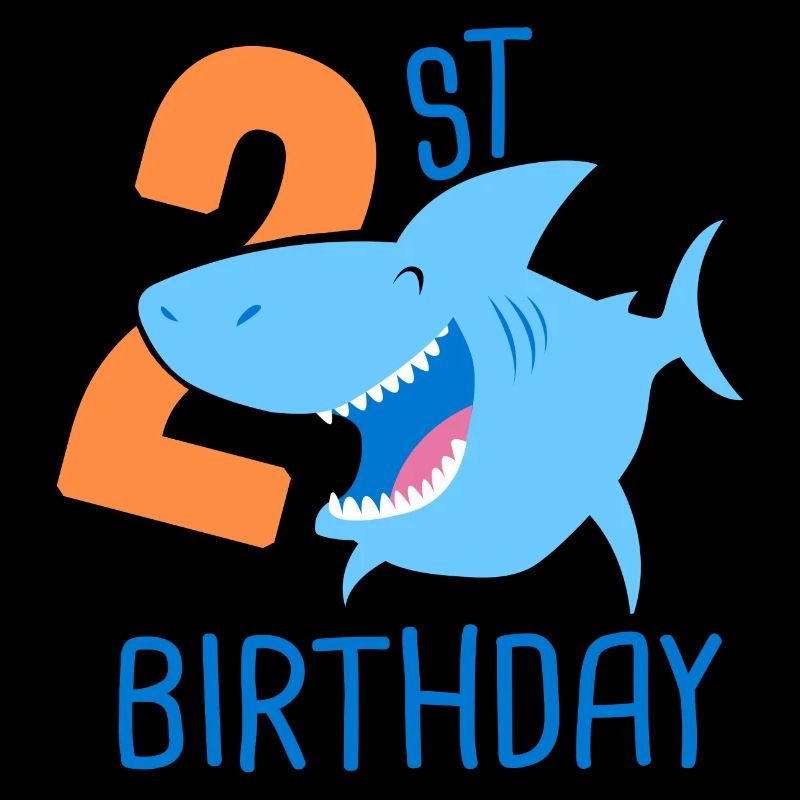 2e anniversaire garçon 2 ans requin