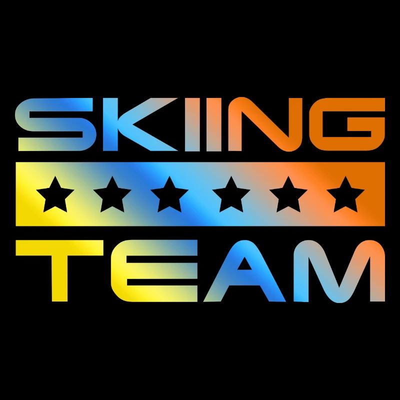 Skiing Crew Colorful