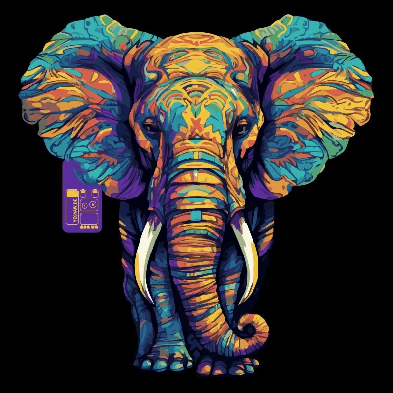 elefant color vector