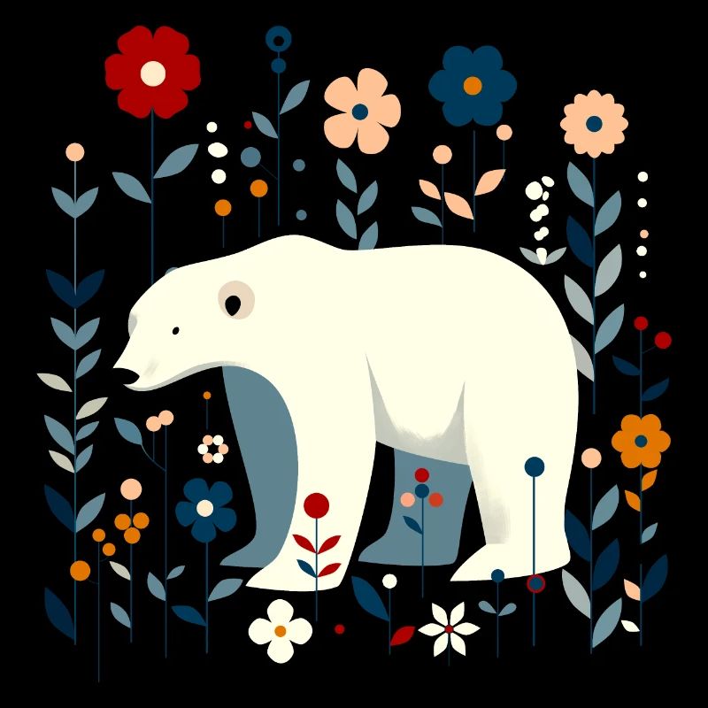 Floraler Eisbär