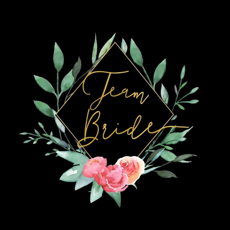 Team Bride 2 Blumen Hexagon