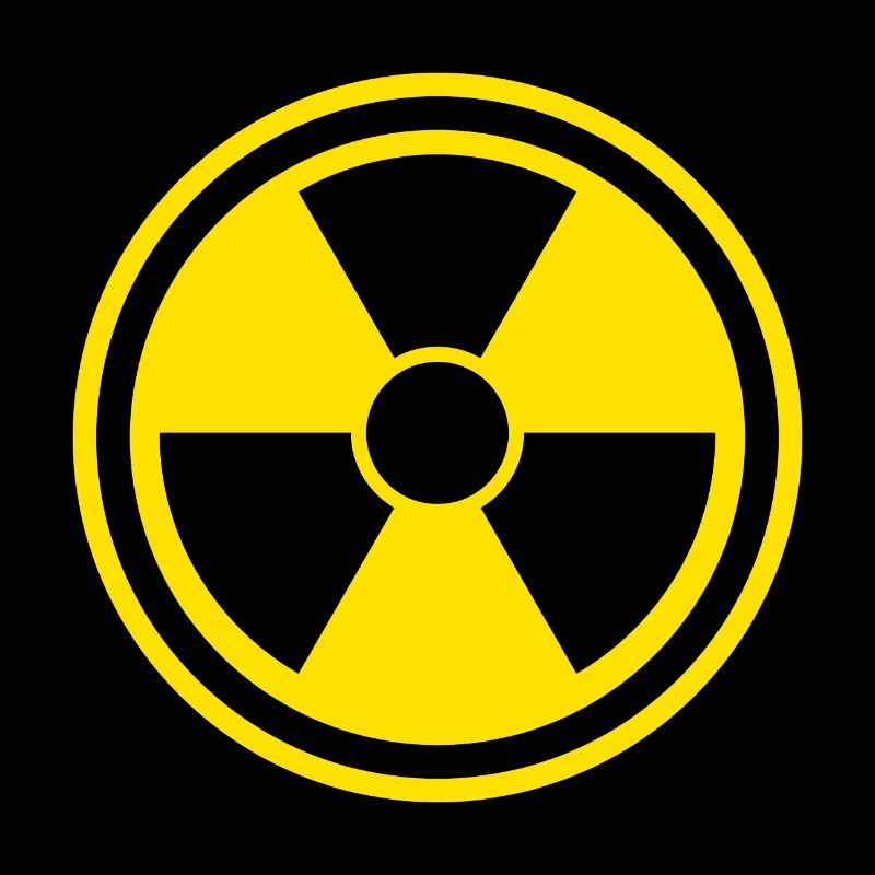 Warnschild Nuclear