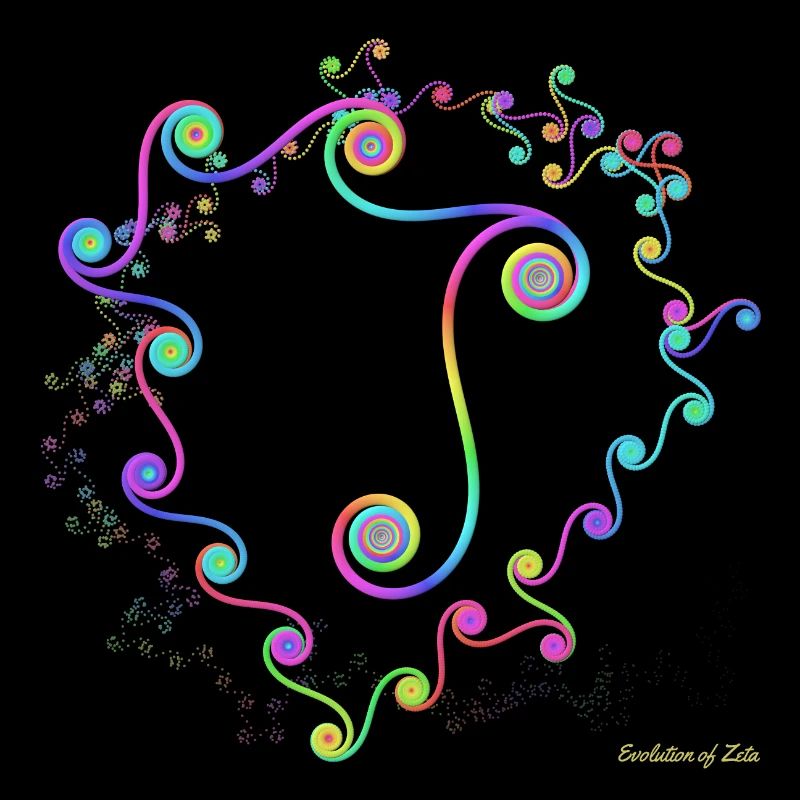 Evolution de Zeta - très colorée et au format 1: 1