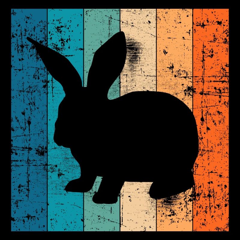 Lapin Cadeau rétro de lapin de Pâques