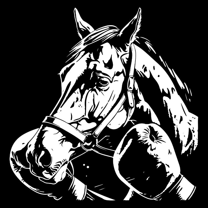 Cheval Boxe Combattant MMA