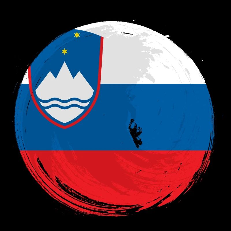 Slovénie Drapeau Balkan Drapeau Slovène Vintage