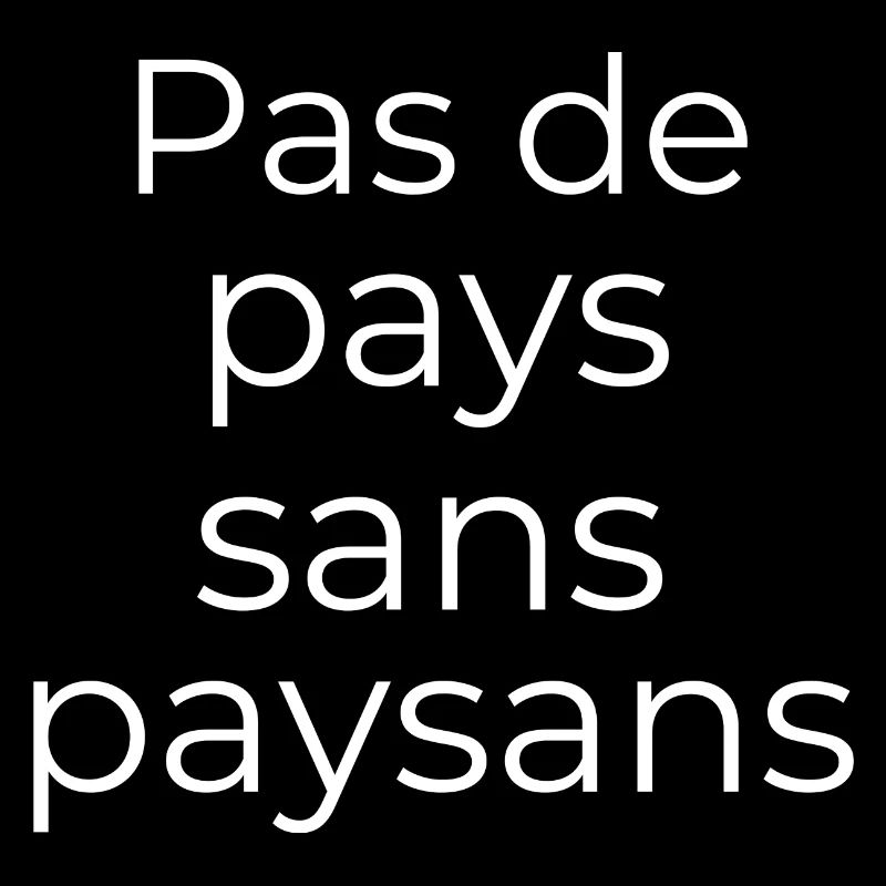 Pas de pays sans paysans