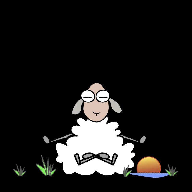 Des moutons avec le mantra de guérison