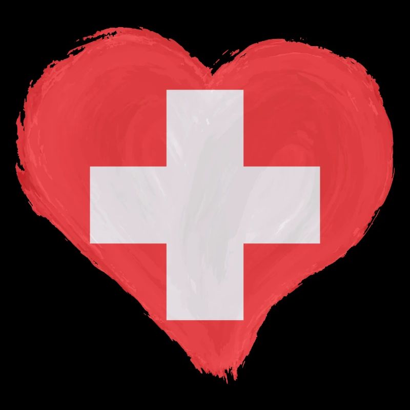 Drapeau de la Suisse Vintage Croix Utilisé Look Suisse