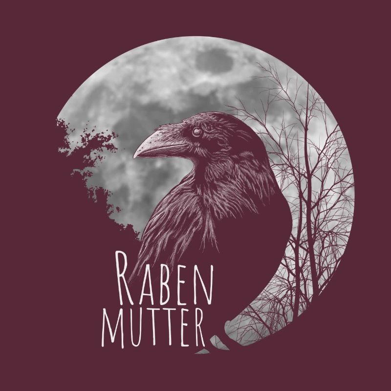 Rabenmutter schwarze Gothic Mutter Muttertag Krähe