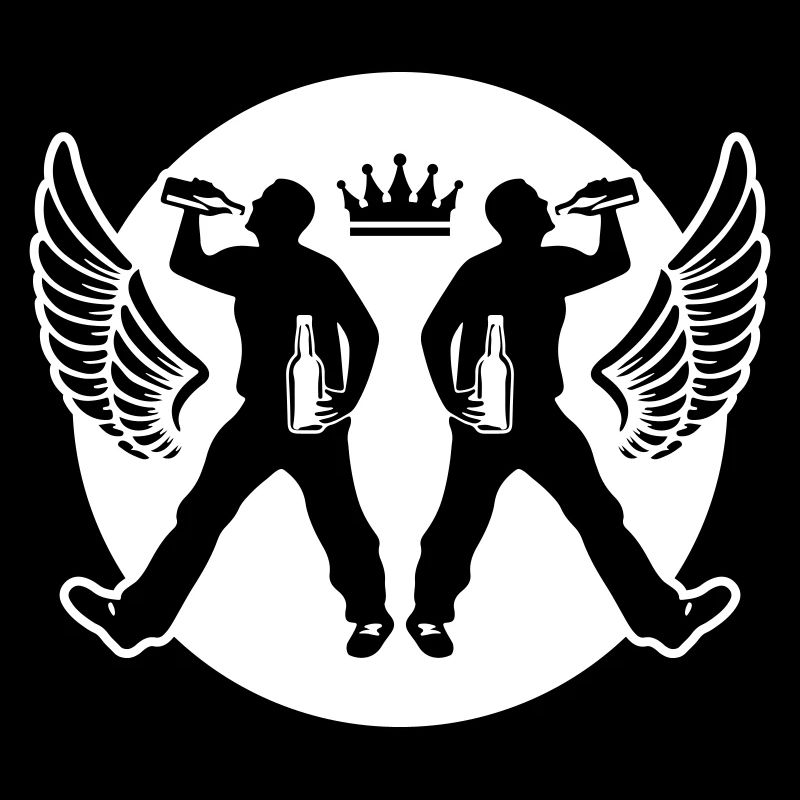 Drinking Bier Silhouette