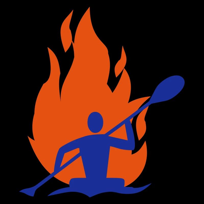 Canoe fire flame