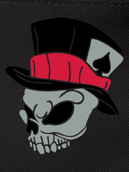 Skull with hat 01