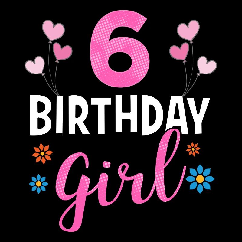 Fille d'anniversaire - 6 ans