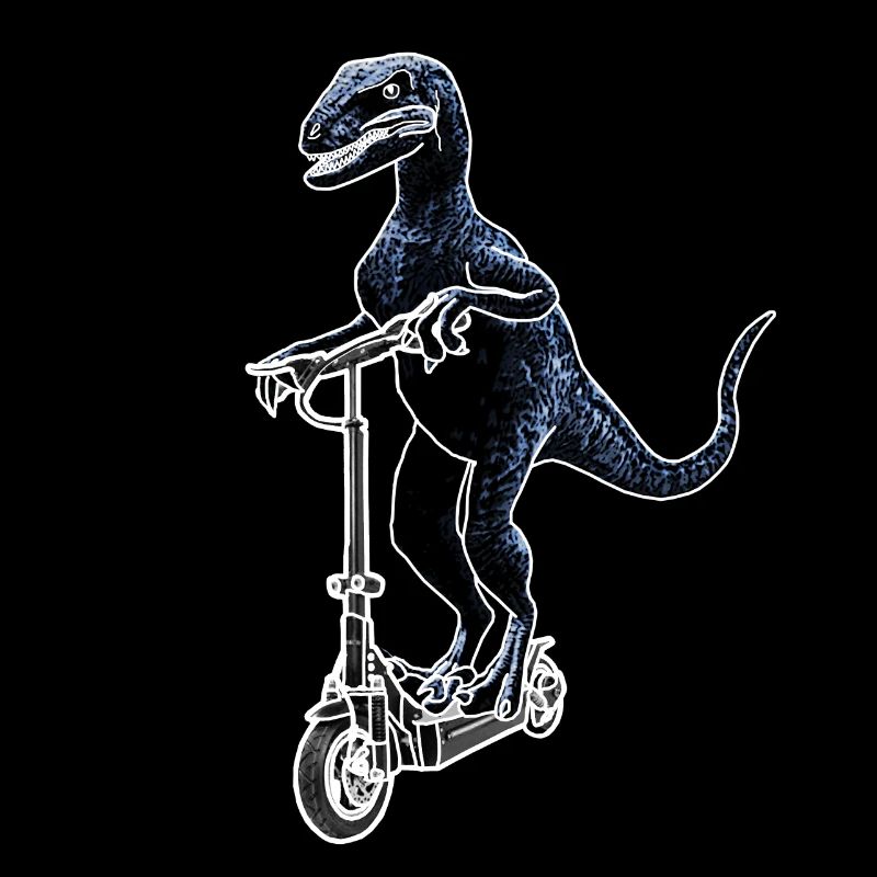 Electric Scooter E-Scooter Dino Raptor Gift Idea