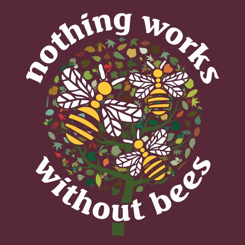 Save the bees - tree with bees