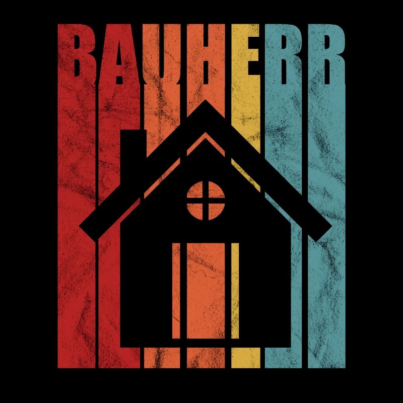 Bauherr Richtfest Bauherren Bauzeit Retro Geschenk