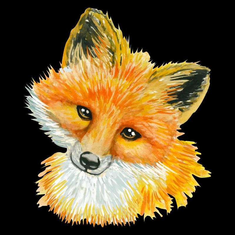 Fox-Aquarell-wildes Tier-Liebhaber-Geschenk-Idee