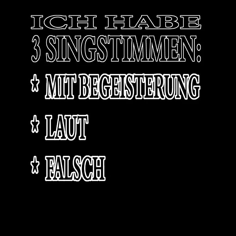 3 Singstimmen dunkel