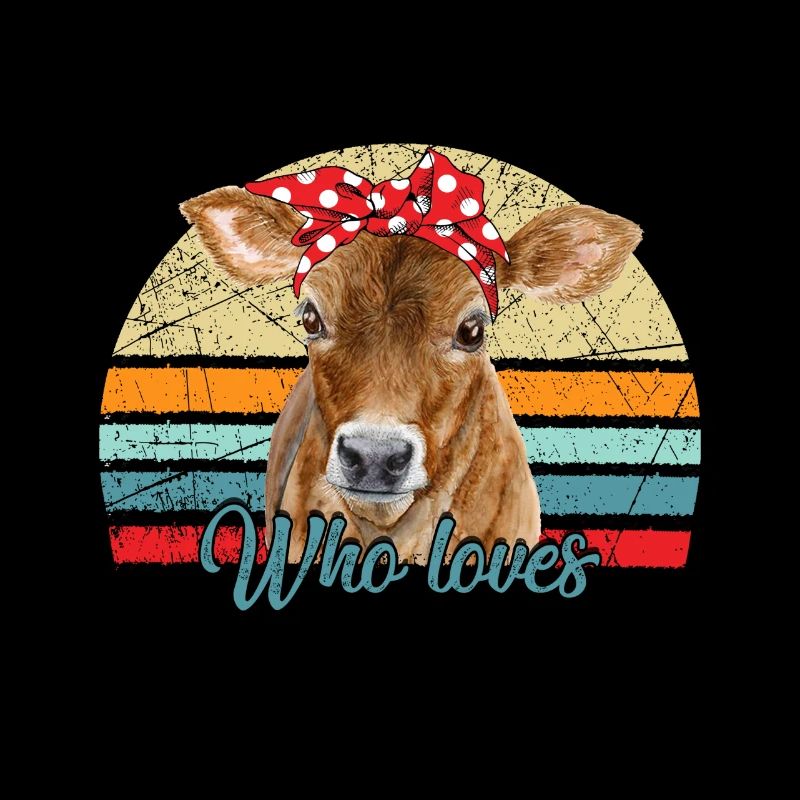 Nur ein Mädchen, das Kühe liebt