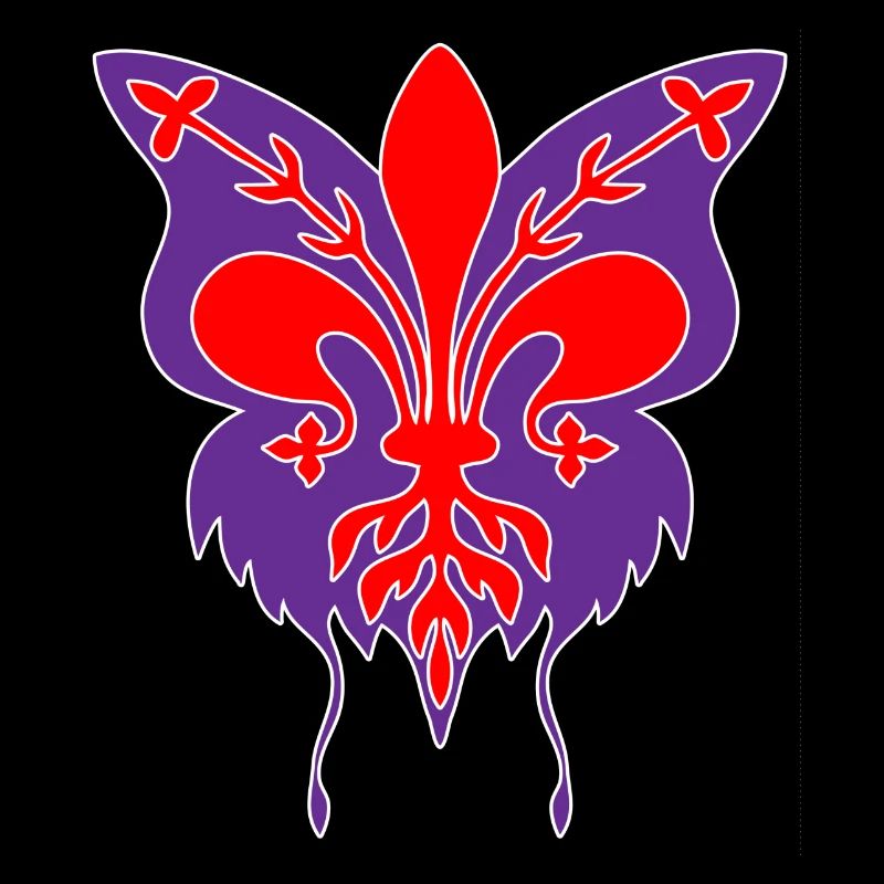 Florence lily avec papillon silhouette