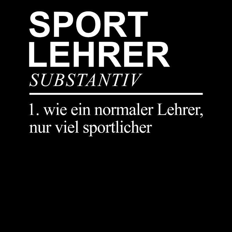 Sport Lehrer Lehrer Definition Geschenk