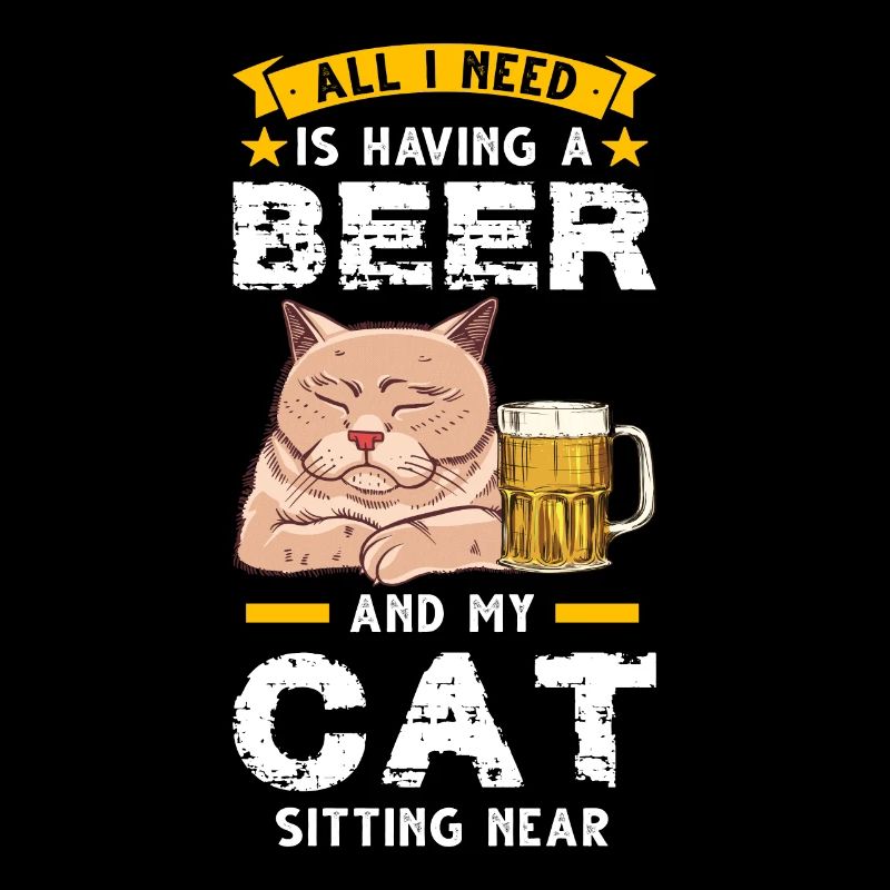 Beer & Cat Beer Cat Gift