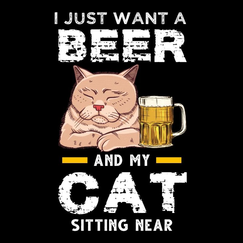 Beer & Cat Beer Cat Gift