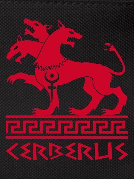 Red cerberus dog
