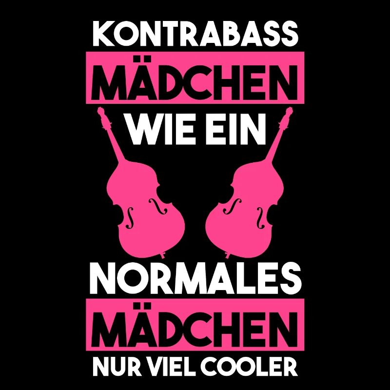 Kontrabass Mädchen Kontrabassspielerin Geschenk