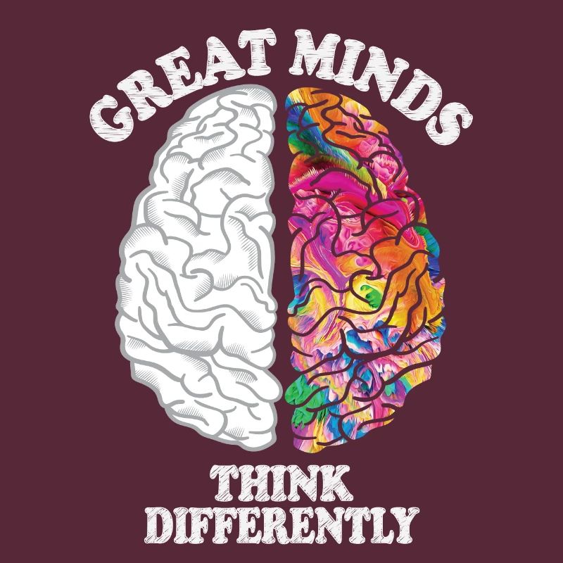 Great Minds Think Differently Creative Brain
