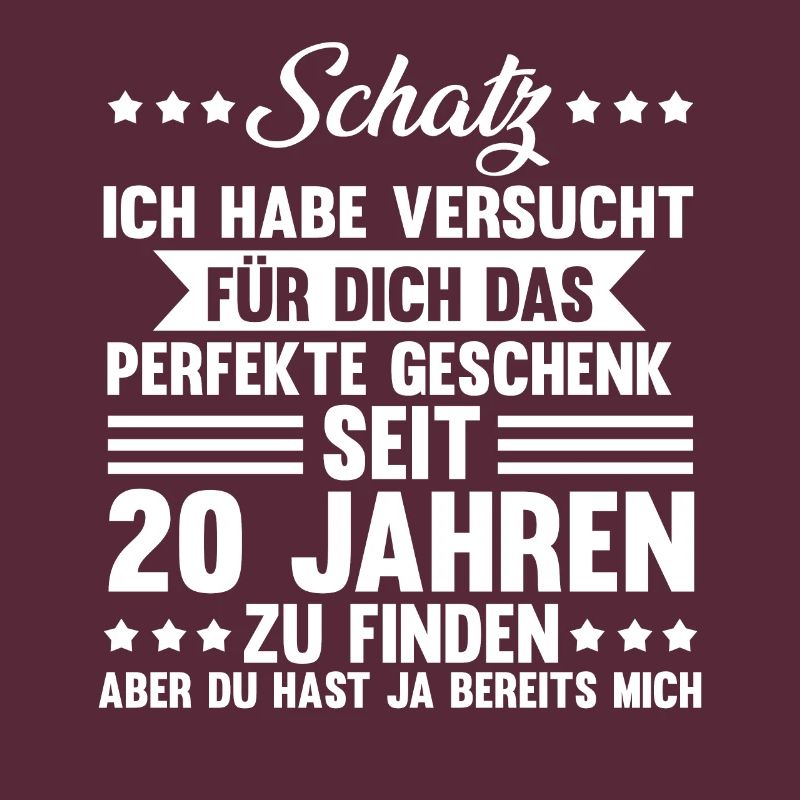 20 Jahre Ehe Ehepaar 20. Hochzeitstag Geschenk