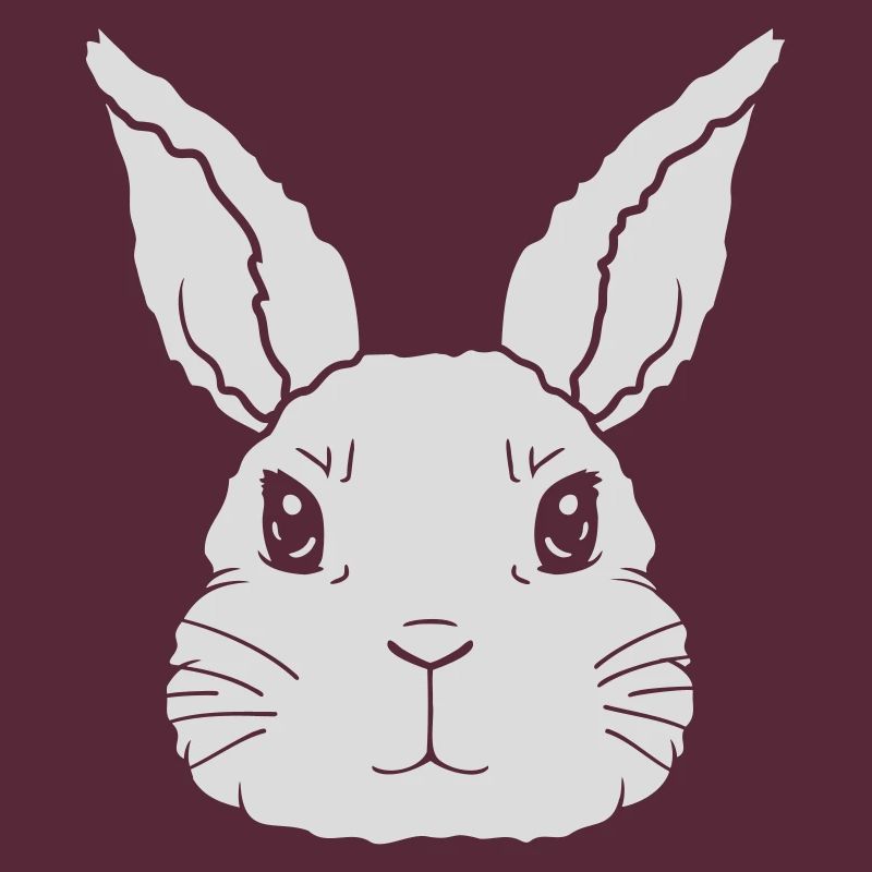 Petit visage de lapin mignon