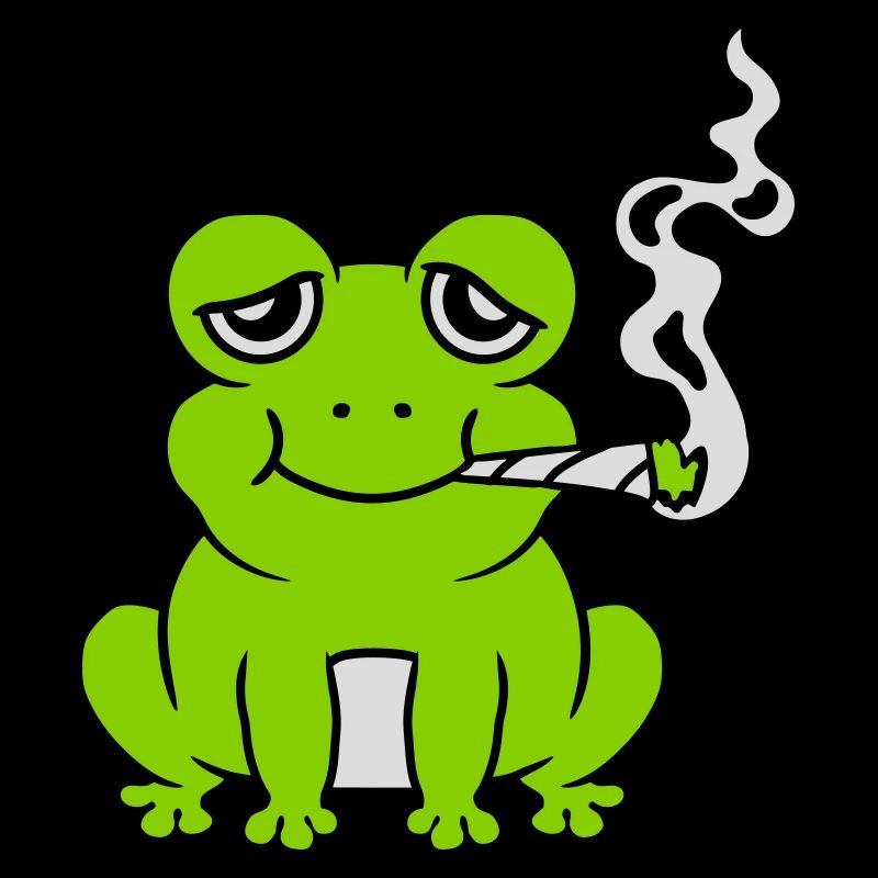 Weed Joint Frosch bekifft