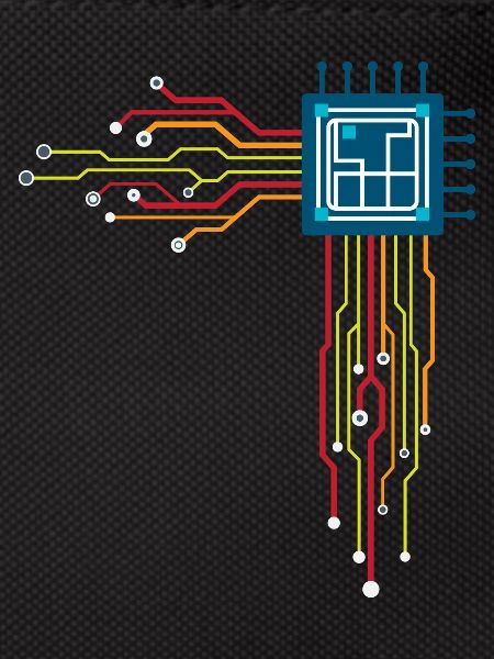 Computer chip - Creative illustration