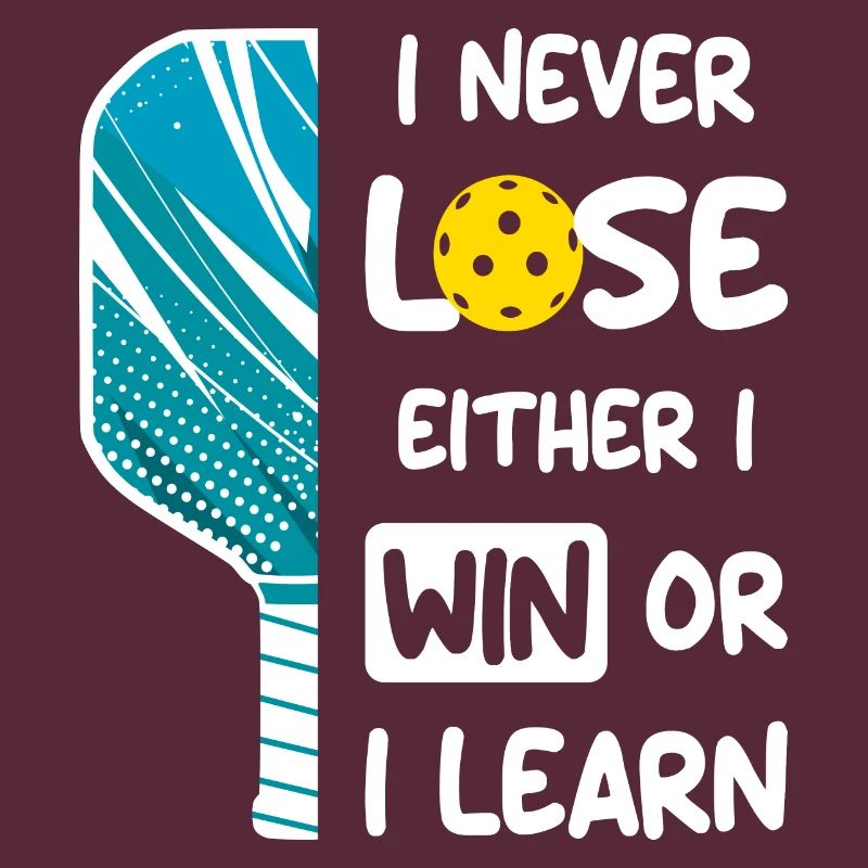 Ich verliere nie, ich gewinne oder lerne Pickleball