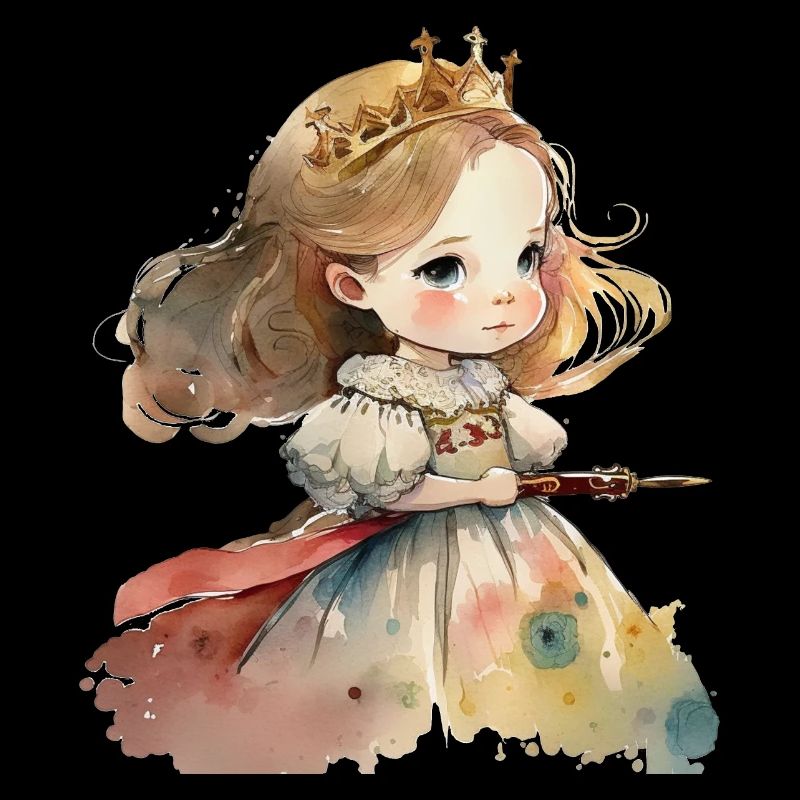 Aquarelle de princesse Aquarelle