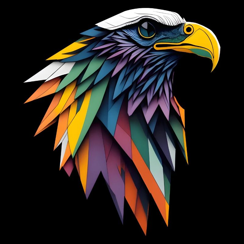 Polygonal Eagle Head