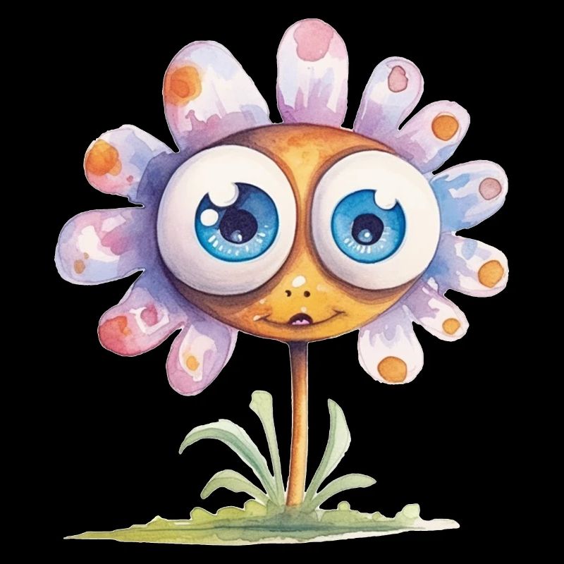 Dessin à l’aquarelle de fleur