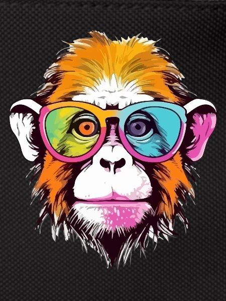 Elvi the bespectacled monkey