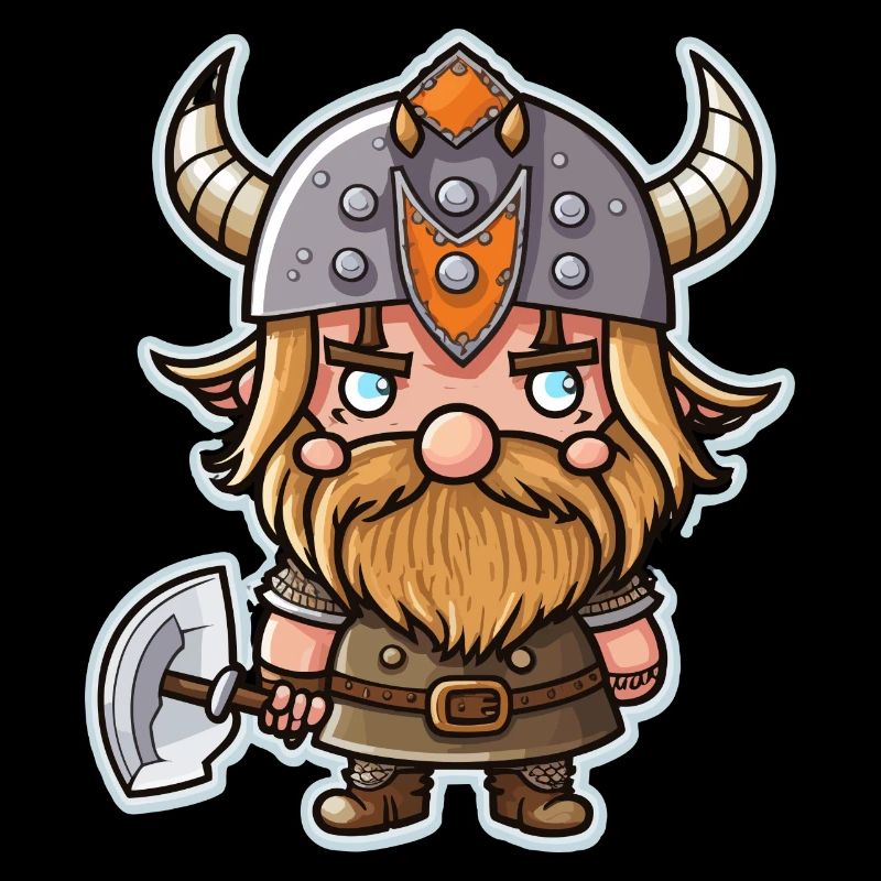 Leif's Explorations: Cartoon Viking Leif