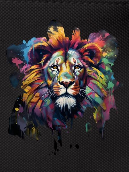 Graffiti style lion